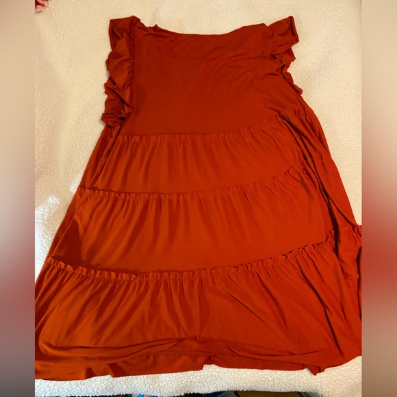 Zenana Outfitters Women’s Dress in Vibrant Orange - Picture 5 of 6